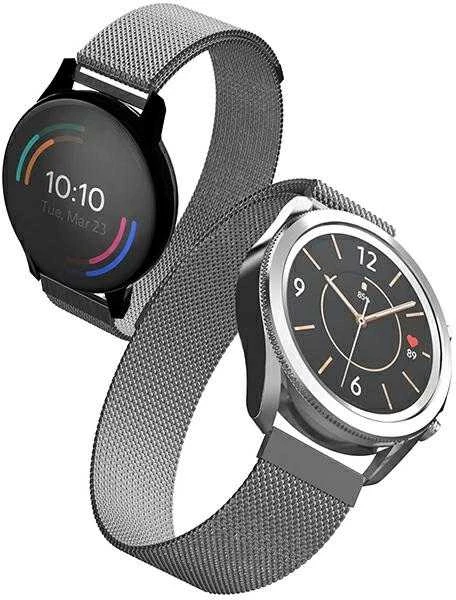 Mercury Mesh apyrankė Apple Watch 42/44/45 mm sidabro spalvos