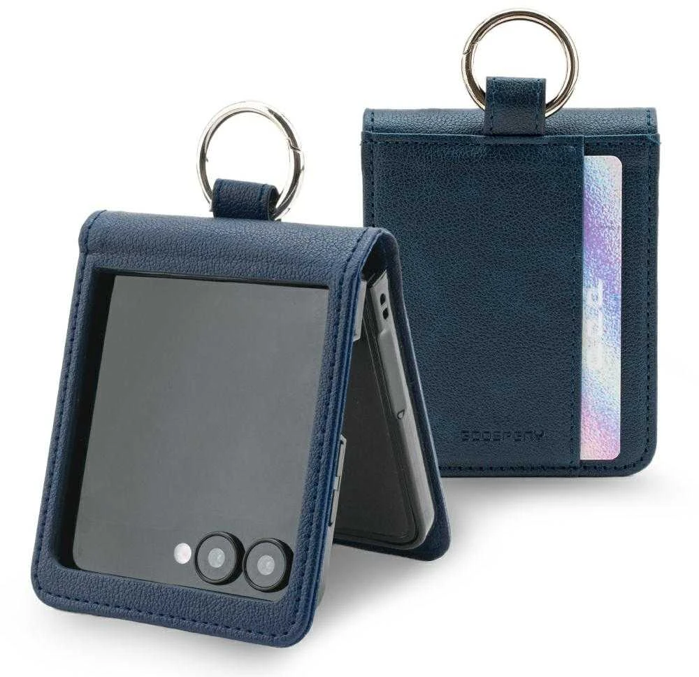 Mercury Basic Diary Dėklas Samsung Galaxy Z Flip7 Navy Mėlyna