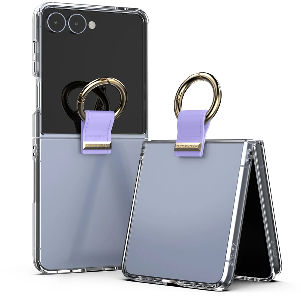 Mercury Golden Bell dėklas, skirtas Samsung Galaxy Z Flip8, alyvinės purpurinės spalvos