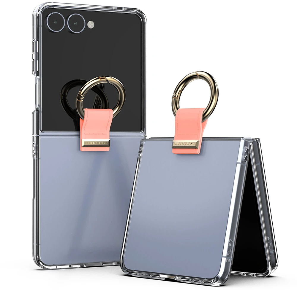 Mercury Golden Bell dėklas, skirtas Samsung Galaxy Z Flip8, rožinio smėlio spalvos