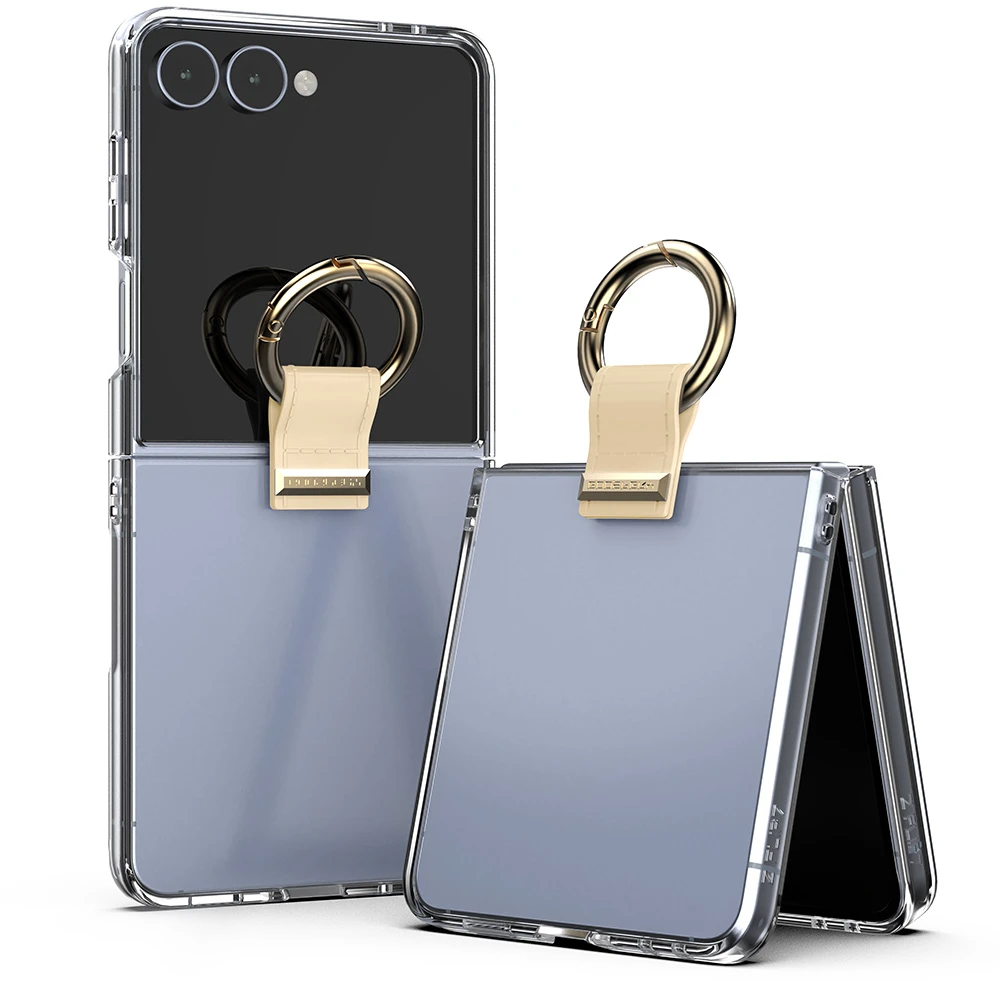 Mercury Golden Bell dėklas, skirtas Samsung Galaxy Z Flip8, smėlio spalvos
