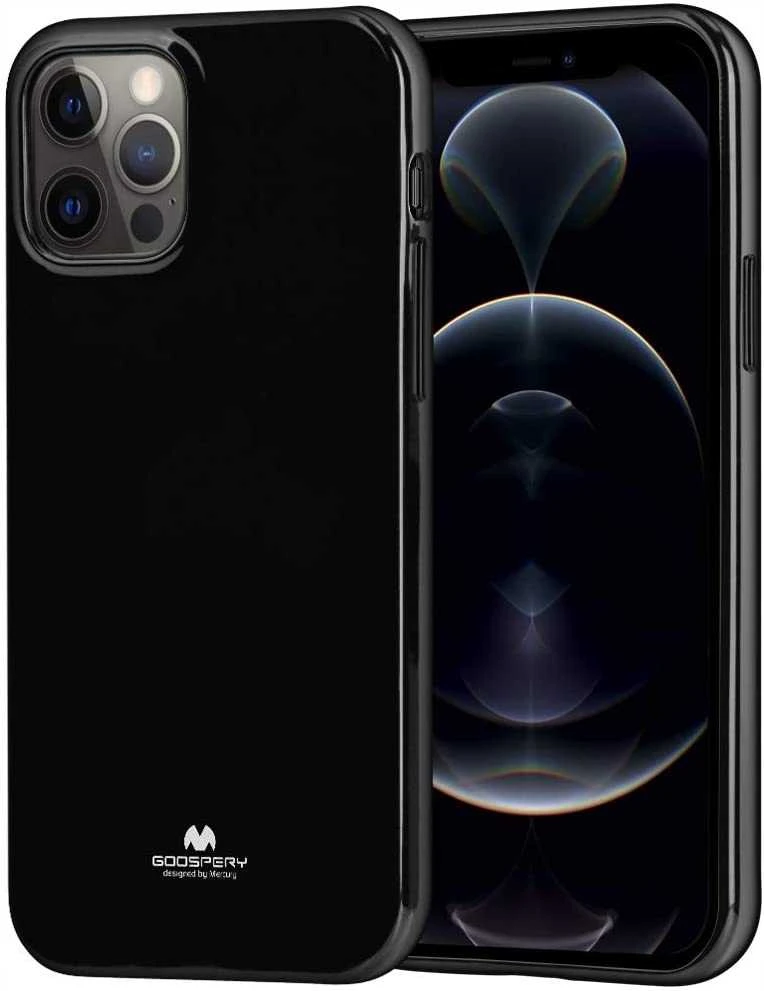 Dėklas MERCURY JELLY CASE Juodas IPHONE 12 PRO MAX