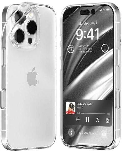 Dėklas Mercury Jelly Clear Apple iPhone 16 Pro skaidrus