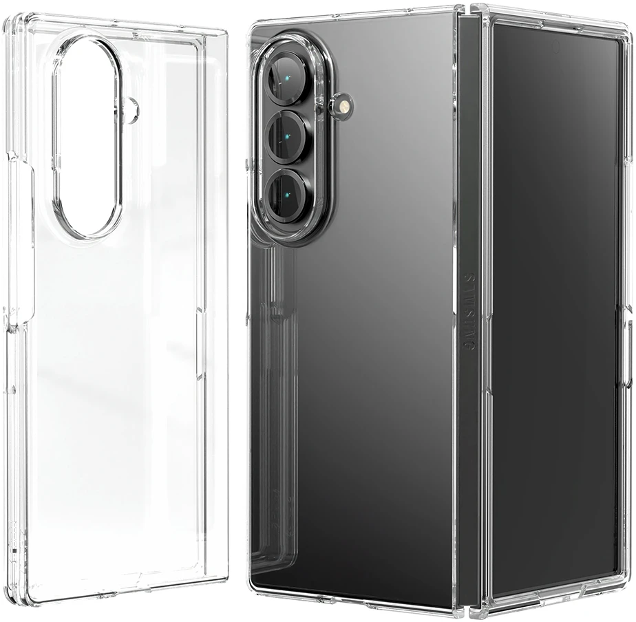 Mercury kietas PC dėklas, skirtas Samsung Galaxy Z Fold8, skaidrus