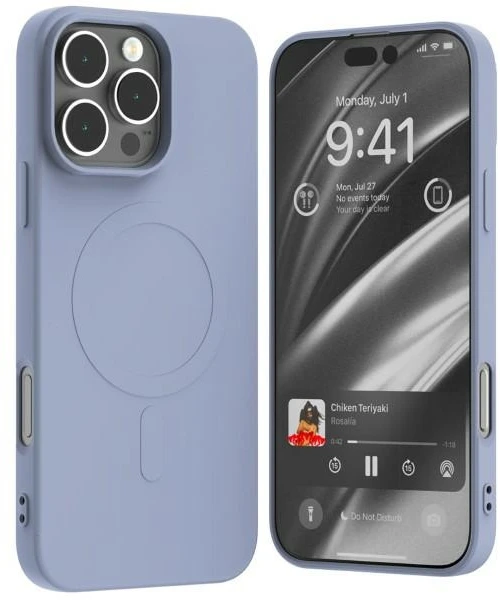 „Mercury MagSafe“ pusiau silikoninis dėklas „Apple iPhone 16 Pro Max 6,9"“, levandų spalvos