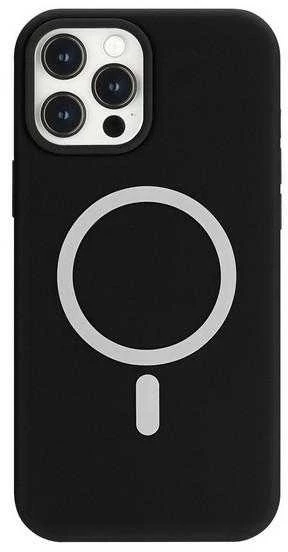 Mercury MagSafe Silikoninis Apple iPhone 12 Pro Max 6.7" dėklas telefonui juodos spalvos