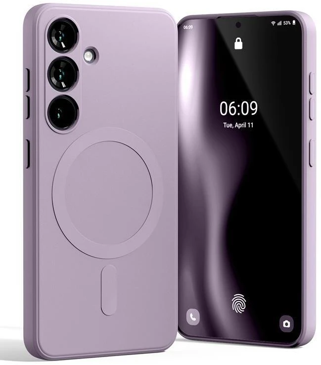 Mercury pusiau silikoninis Magsafe dėklas Samsung Galaxy A37 LILAC PURPLE