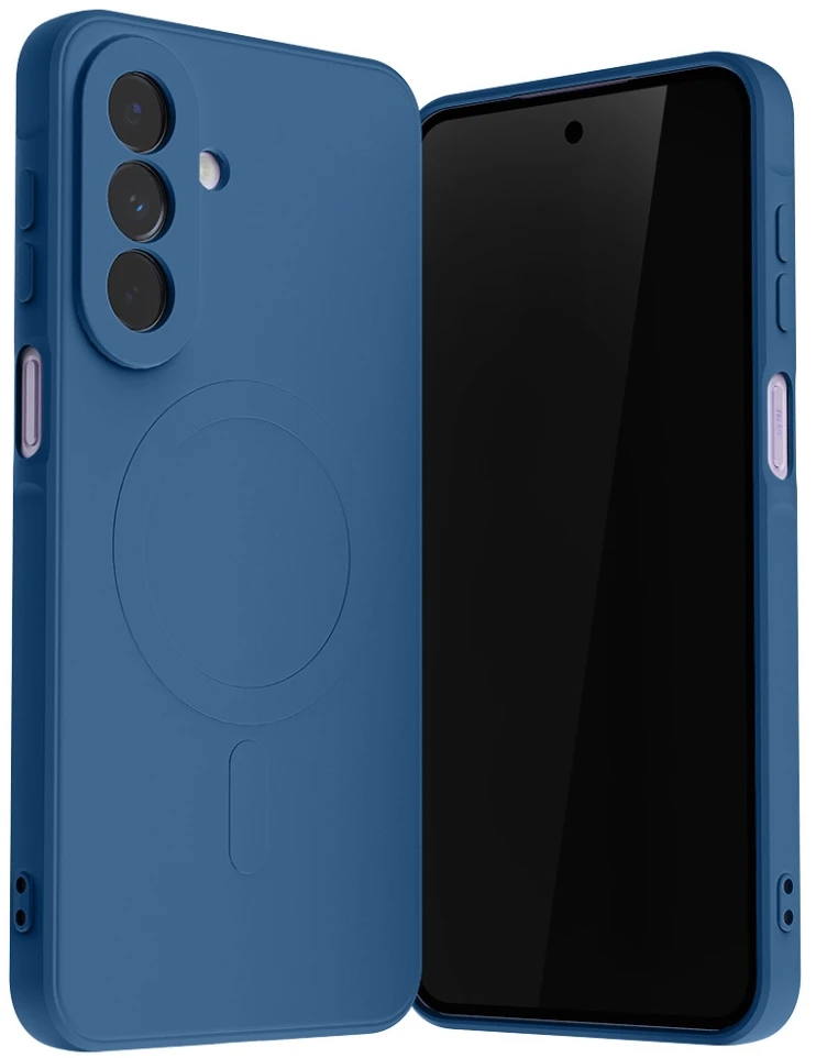 Mercury Semi-Silicone MagSafe dėklas, skirtas Samsung Galaxy A27, mėlyna