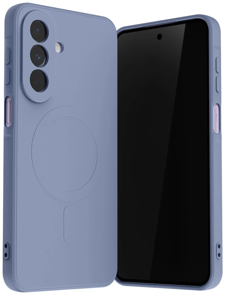 Mercury pusiau silikoninis MagSafe dėklas, skirtas Samsung Galaxy A27, violetinis