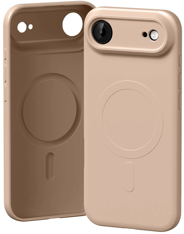 Mercury Semi-Silicone MagSafe dėklas Apple iPhone Air rožinės spalvos Sand