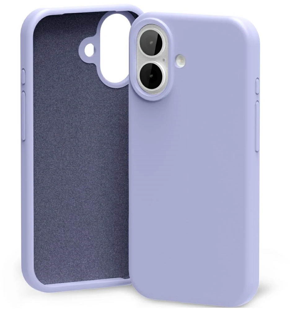„Mercury“ silikoninis dėklas „Apple iPhone 17“ levandų pilkas