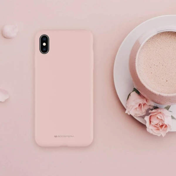 Dėklas Mercury Silikoninis dėklas Apple iPhone 13 Pro rožinio smėlio