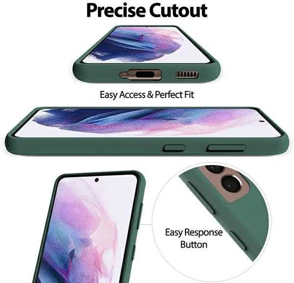 Dėklas Mercury Silicone Apple iPhone 15 Pro Max 6,7″ žalios spalvos