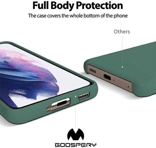 Dėklas Mercury Silicone Apple iPhone 15 Pro Max 6,7″ žalios spalvos