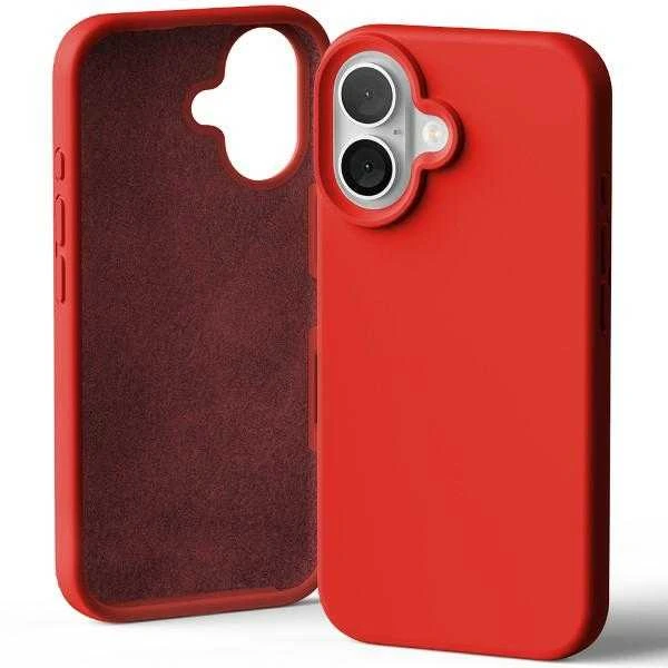 Dėklas Mercury Silikoninis dėklas Apple iPhone 16 raudonas