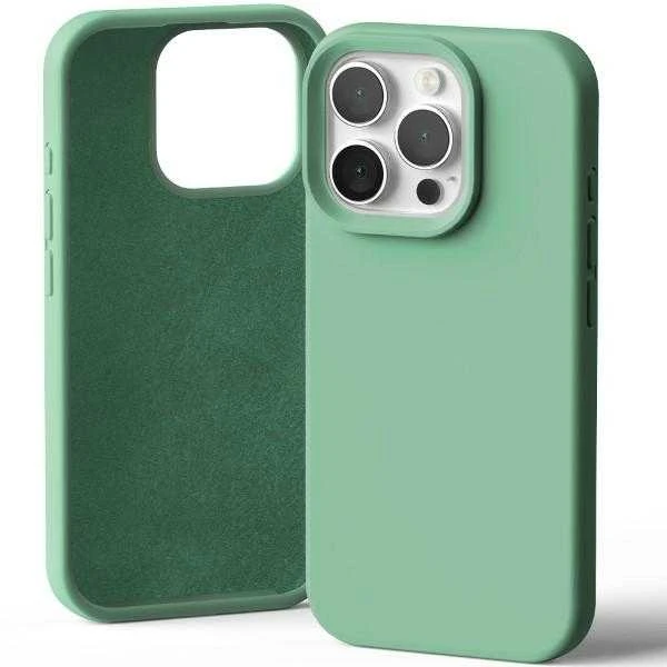 Dėklas Mercury Silikoninis dėklas Apple iPhone 16 Pro tamsiai žalias