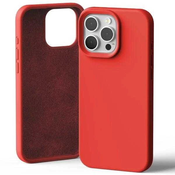 Dėklas Mercury Silikoninis dėklas Apple iPhone 16 Pro Max raudonas