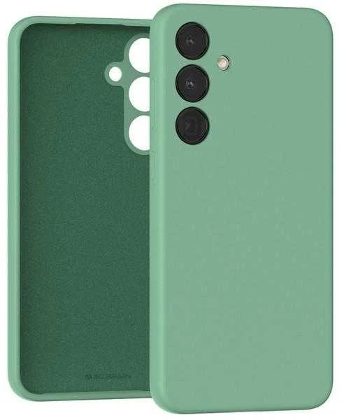Dėklas Mercury Silikoninis dėklas Samsung A256 A25 5G tamsiai žalias