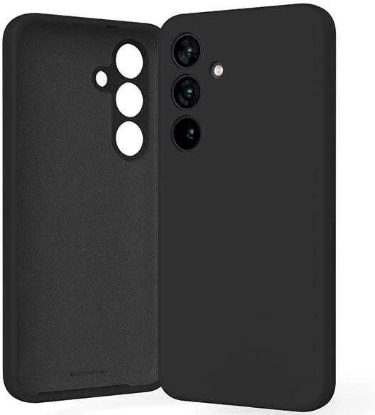 Mercury Silikoninis Samsung Galaxy S24 S921 dėklas telefonui juodos spalvos