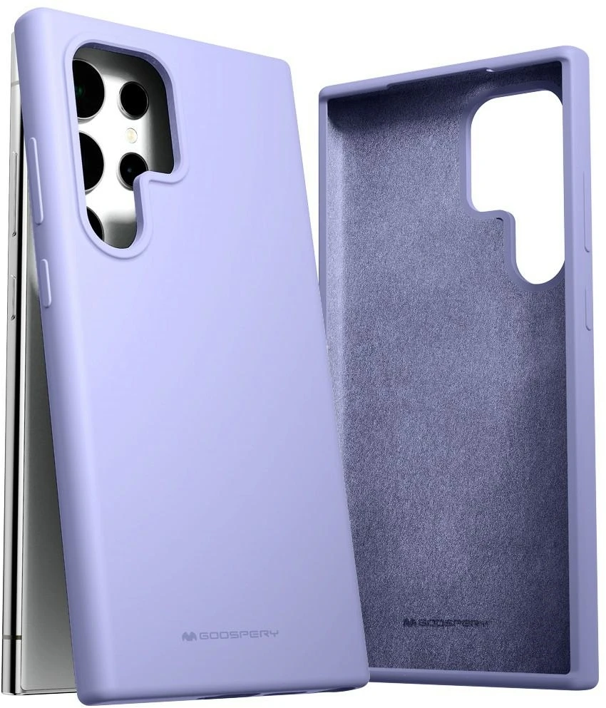 Dėklas „Mercury Silicone Samsung S24 Ultra S928“ levandų spalvos