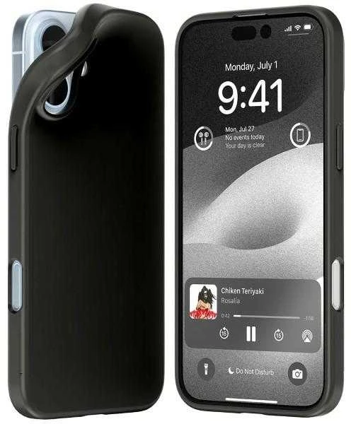 Dėklas Mercury Soft Apple iPhone 16 Plus 6.7″ juodos spalvos