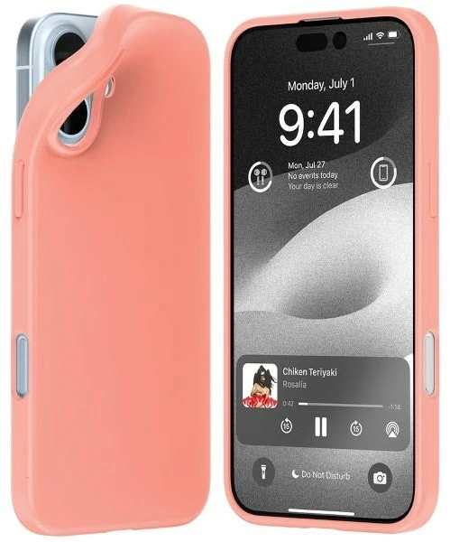 Dėklas Mercury Soft Apple iPhone 16 Plus 6,7" rožinės spalvos