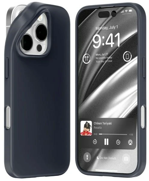Dėklas Mercury Soft Jelly Case Apple iPhone 16 Pro tamsiai mėlynas