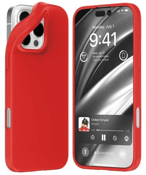 Dėklas Mercury Soft Jelly Case Apple iPhone 16 Pro Max raudonas