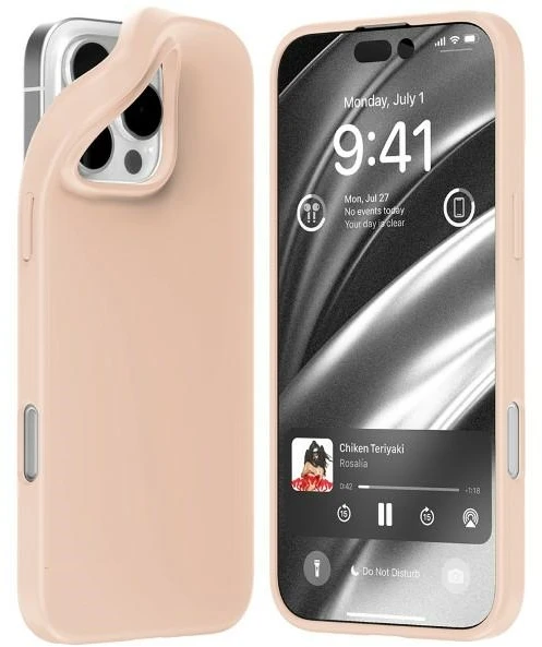 Dėklas Mercury Soft Apple iPhone 16 Pro Max 6,9″ rožinės spalvos sand