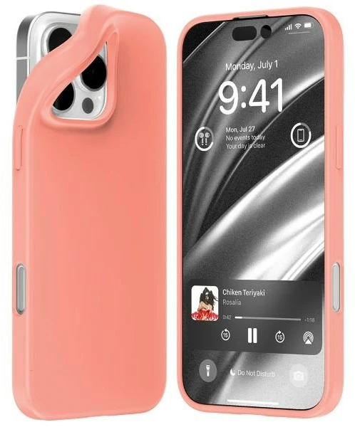 Dėklas Mercury Soft Apple iPhone 16 Pro Max 6,9″ rožinės spalvos