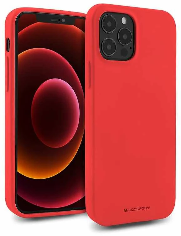 Dėklas Mercury Soft Jelly Case Apple iPhone 13 Pro Max raudonas