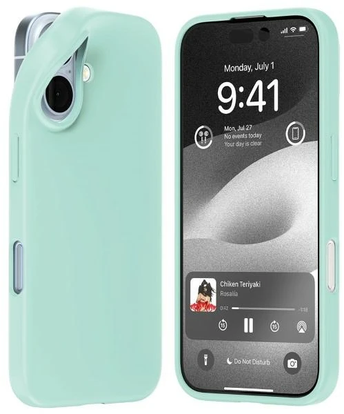 Dėklas „Mercury Soft Apple iPhone 16 6.1“ mėtinis