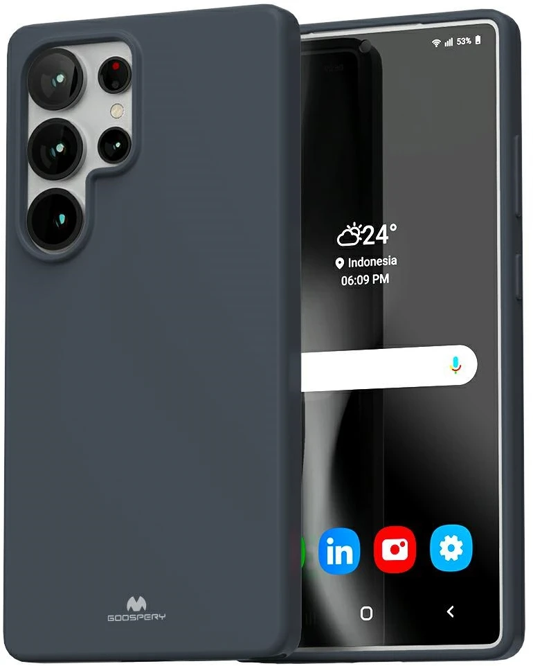 Dėklas „Mercury Soft Samsung S25 Ultra S938“ vidurnakčio mėlynas