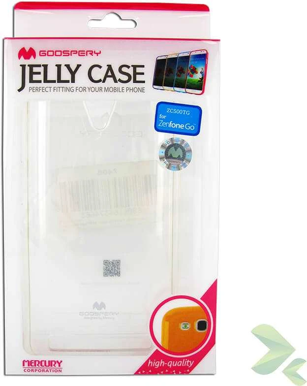 Mercury Transparent Jelly - dėklas skirtas Asus Zenfone Go 5.0 Clear