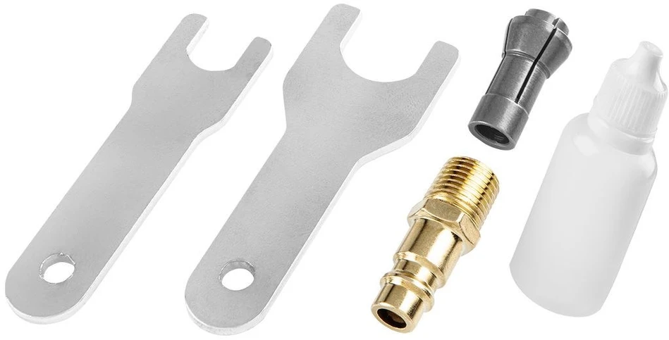 Neo Tools Šlifuoklis Pneumatinis kampinis šlifuoklis 1/4 colio; 1/8 colio - 6 mm / 3 mm, 20 000 aps./min.