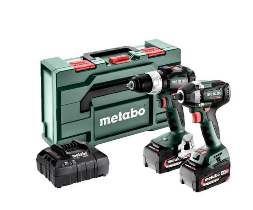 Įrankių komplektas Metabo Combo 18V 2.6.5; 18 V; 1x2,0 Ah; 1x4,0 Ah akum.