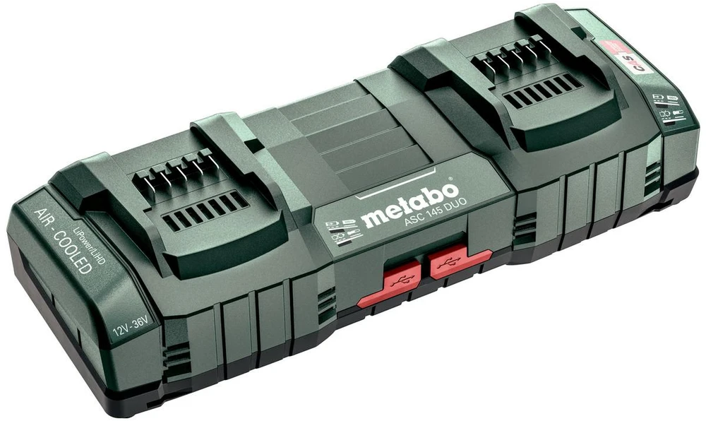 Metabo ASC 145 DUO kroviklis su dviem akumuliatorių lizdais