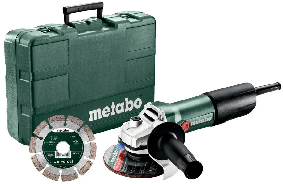 Kampinis šlifuoklis Metabo W 850-125 SET