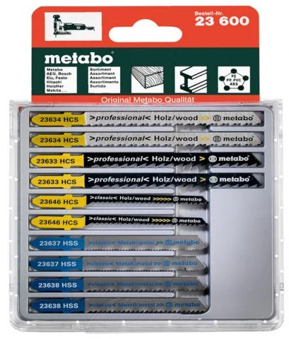 Pjūkleliai siaurapjūkliui Metabo 623600000; 10 vnt.