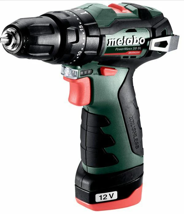 METABO smūginis suktuvas gręžtuvas 12V 38 / 20Nm 2x2.0Ah SB BL