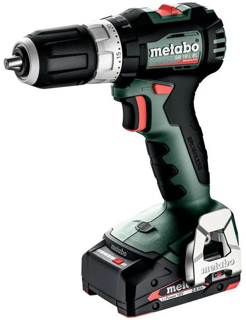 Smūginis suktuvas-gręžtuvas Metabo SB 18 L BL; 18 V; 2x2,0 Ah akum.
