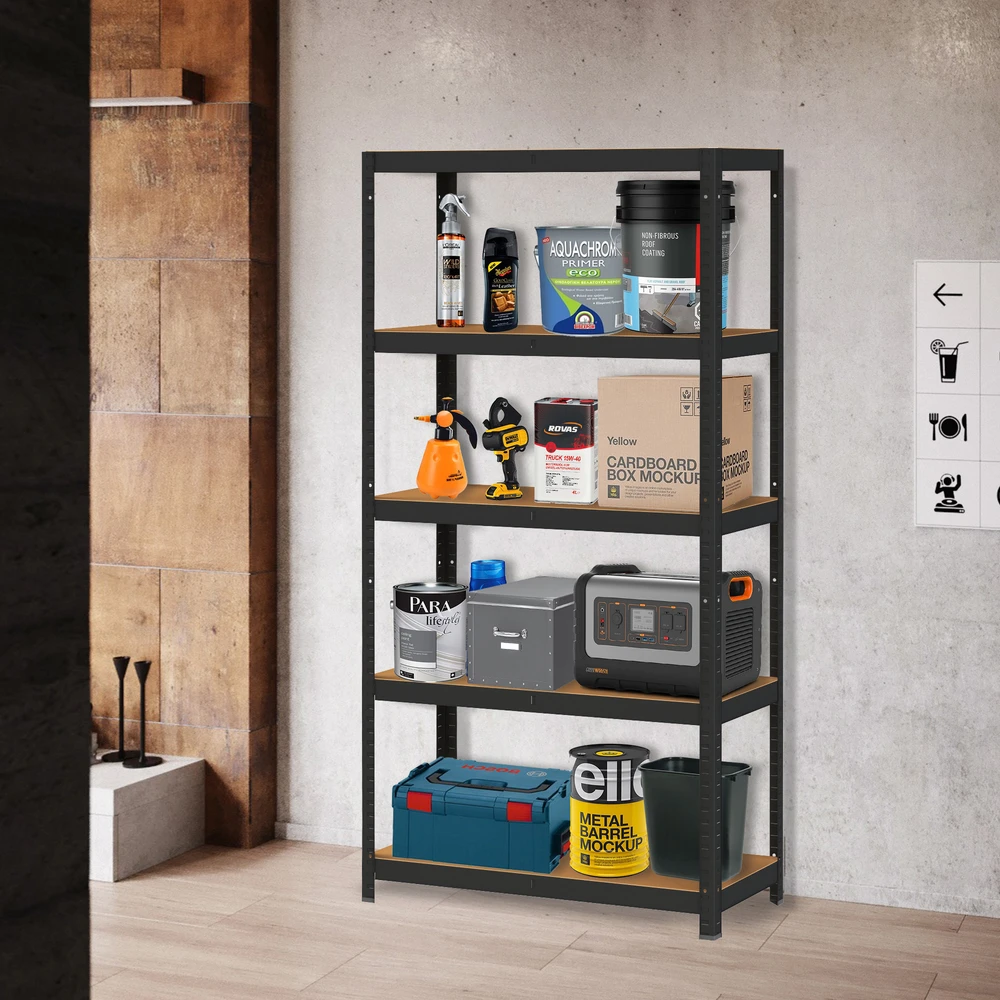Metalinė sandėlio lentyna 180x90x40 cm rūsio garažui 5 lentynos 875 kg ModernHome
