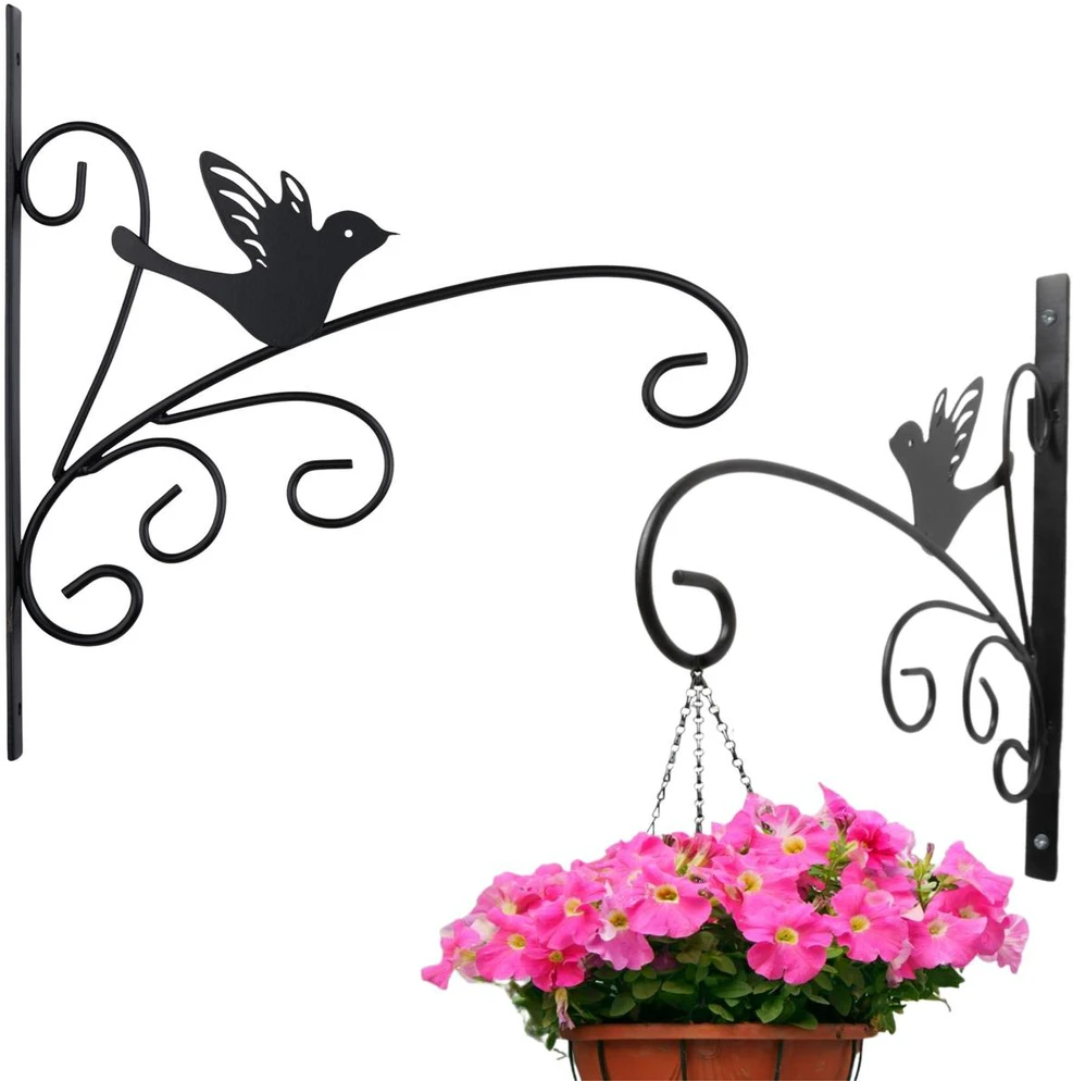 METALINIS AUGALŲ LAIKIKLIS Juodas 28X28CM KINZO – MIX 304861