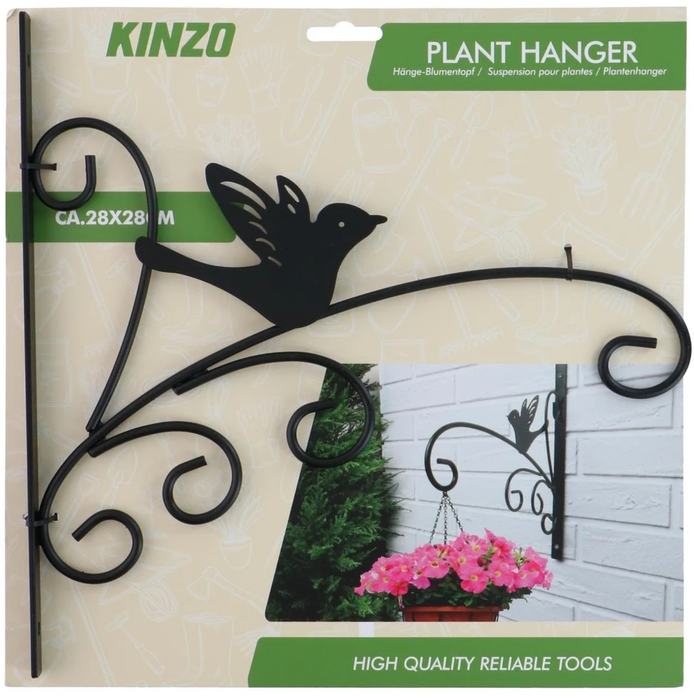 METALINIS AUGALŲ LAIKIKLIS Juodas 28X28CM KINZO – MIX 304861