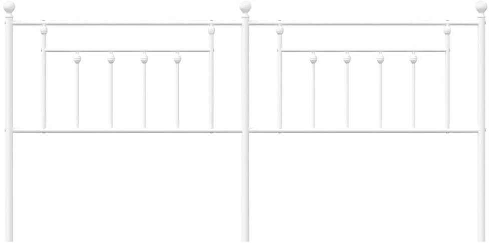 Metalinis galvūgalis, baltos spalvos, 193cm