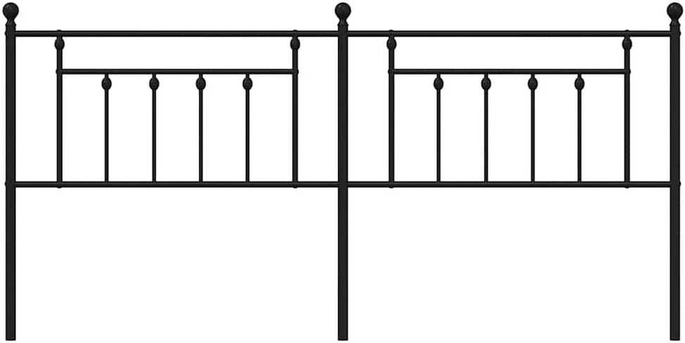 Metalinis galvūgalis, juodos spalvos, 193cm