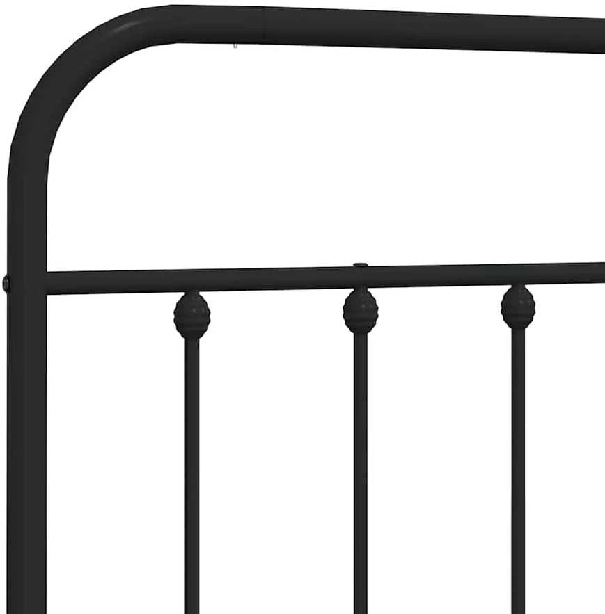 Metalinis galvūgalis, juodos spalvos, 200cm