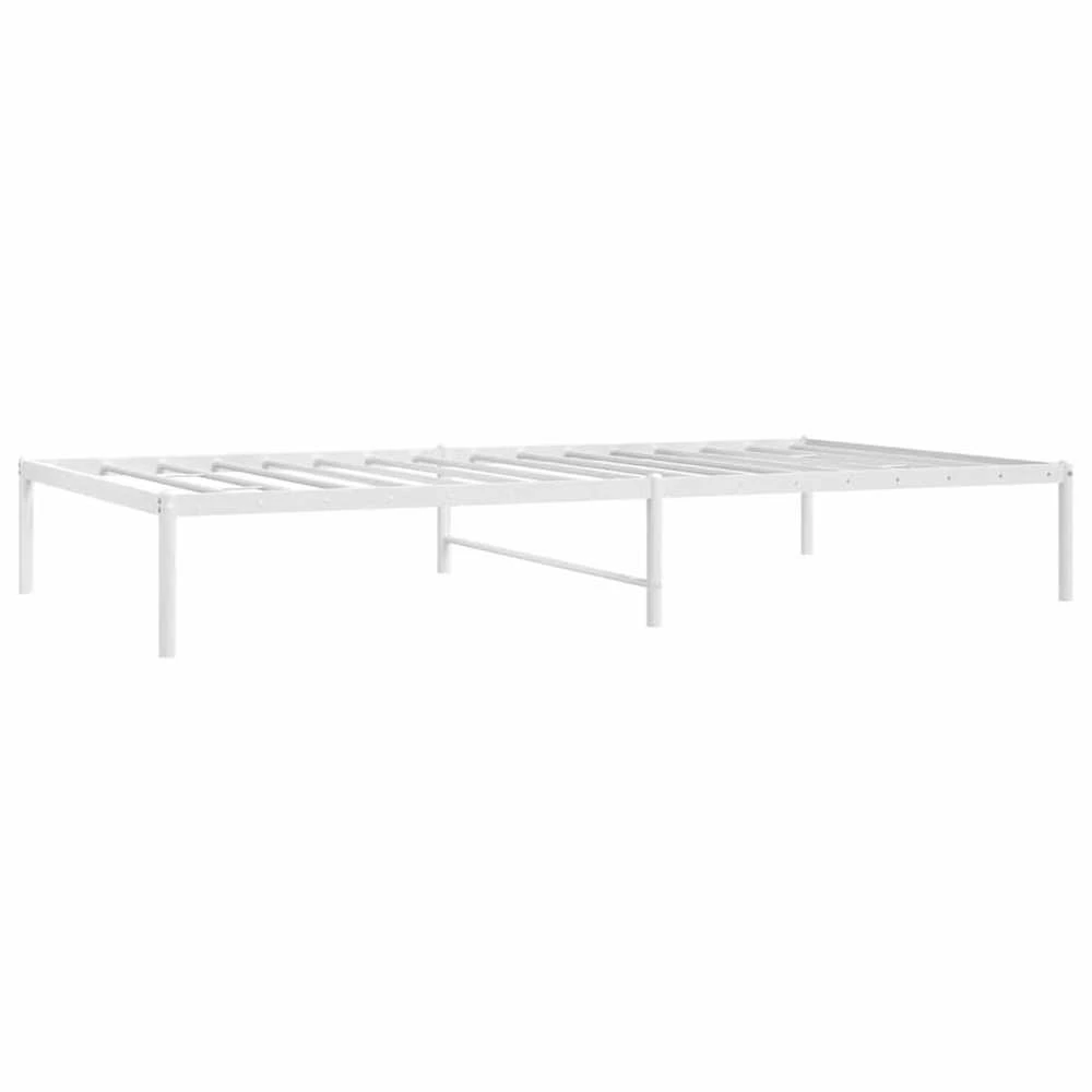 Metalinis lovos rėmas, baltos spalvos, 75x190cm