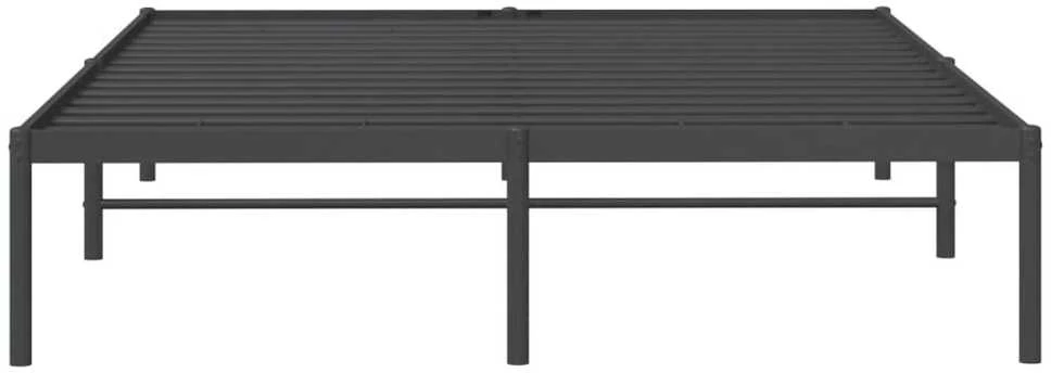 Metalinis lovos rėmas, juodos spalvos 150x200 cm