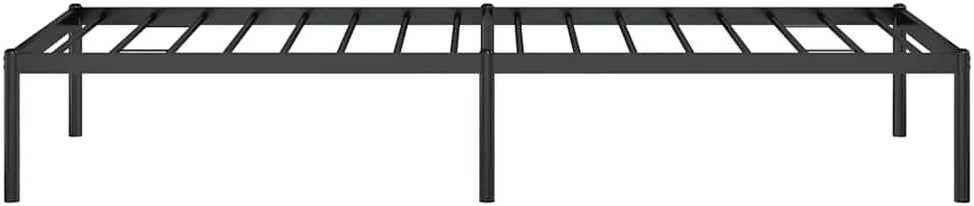 Metalinis lovos rėmas, juodos spalvos, 75x190cm